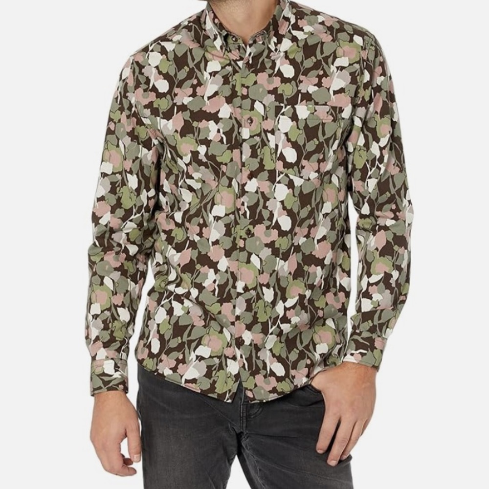 NWT - Ted Baker London Poplar LS Abstract Floral Print Shirt
